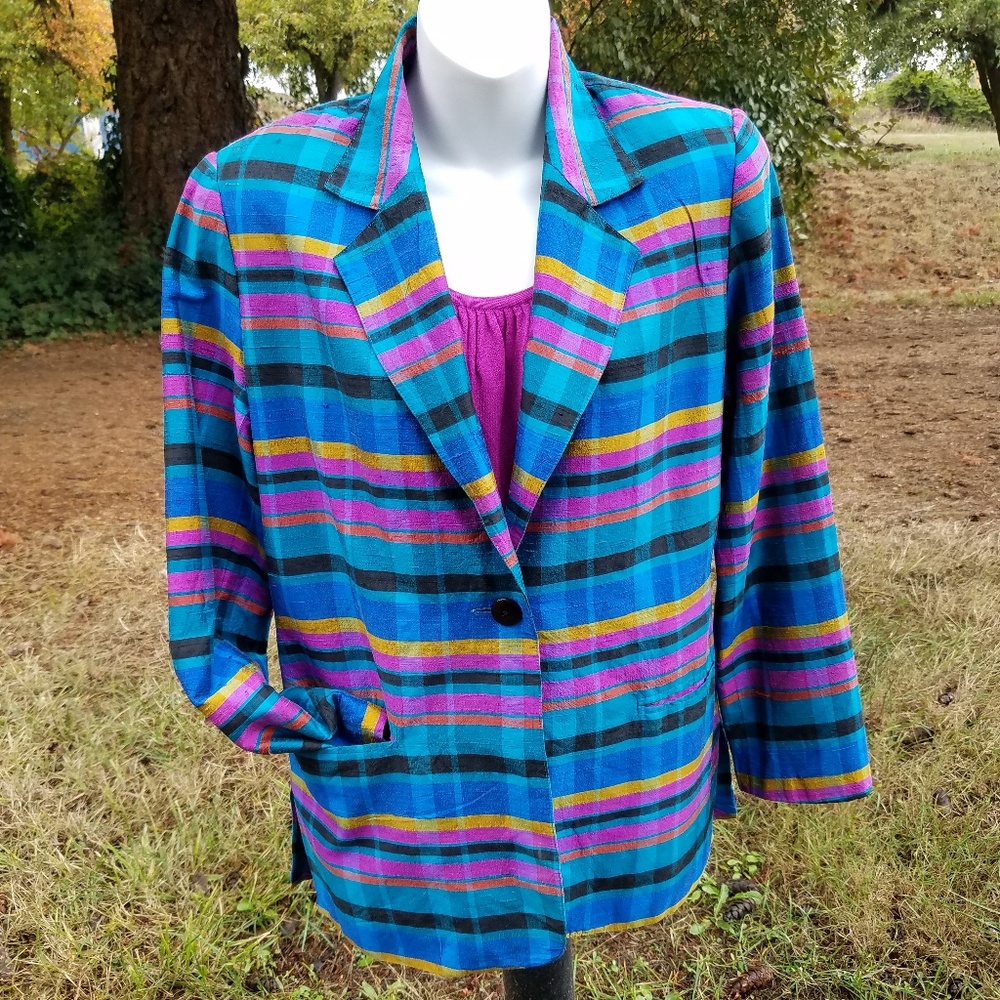 100% silk Regina Porter blazer EUC XS & FREE top!